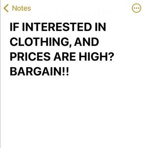 IF INTERESTED AND PRICES ARE HIGH BARGAIN